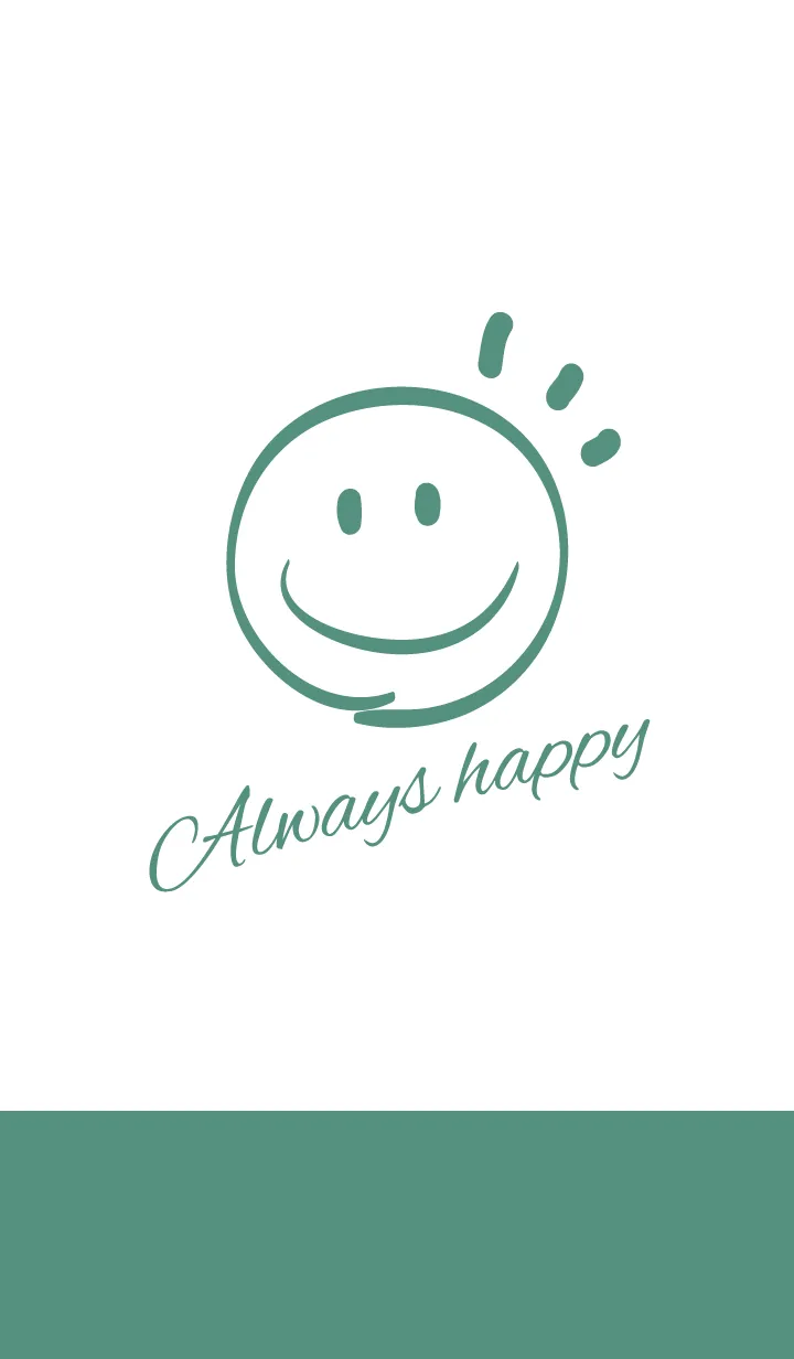 [LINE着せ替え] Always happy -SmokyGreen-の画像1