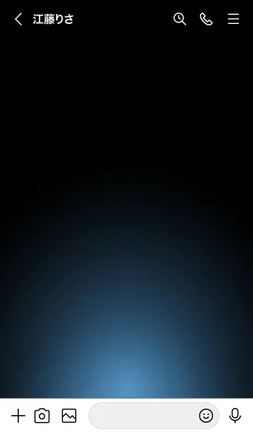 [LINE着せ替え] STEEL BLUE LIGHT ICON THEMEの画像3