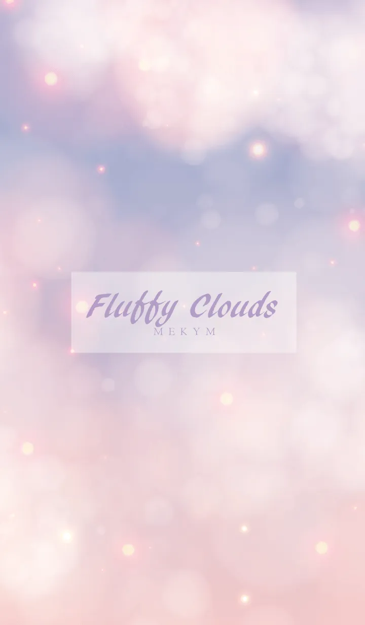 [LINE着せ替え] Fluffy Clouds-PURPLE SKY 14の画像1