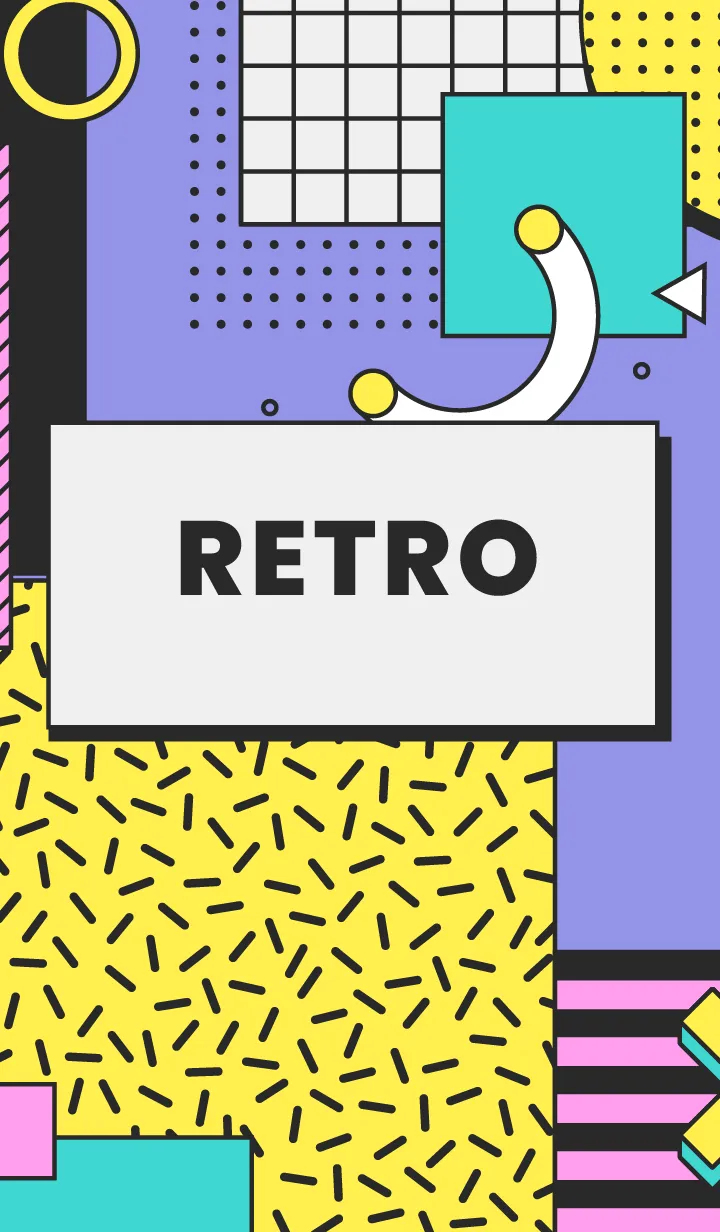 [LINE着せ替え] Abstract Retro Styleの画像1