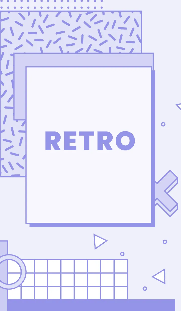 [LINE着せ替え] Abstract Retro Style 2.3の画像1