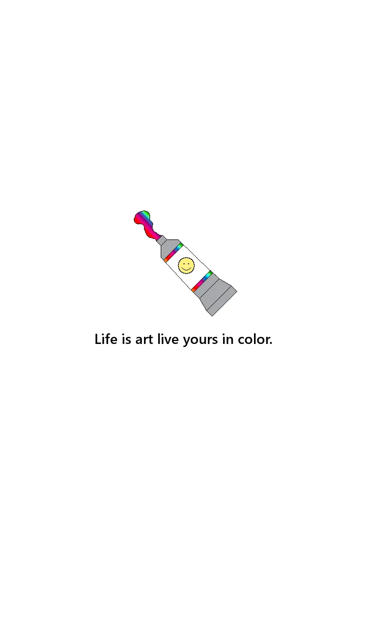 [LINE着せ替え] Life is art live yours in color.の画像1