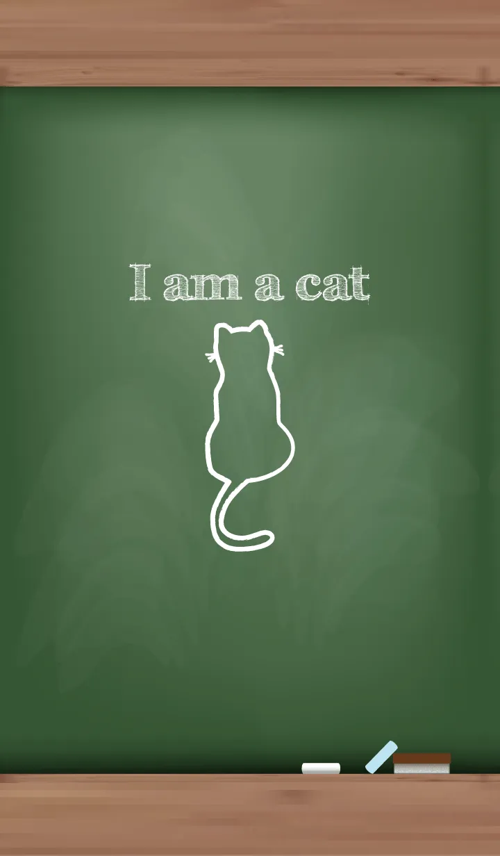 [LINE着せ替え] I am a cat Black Board..7の画像1