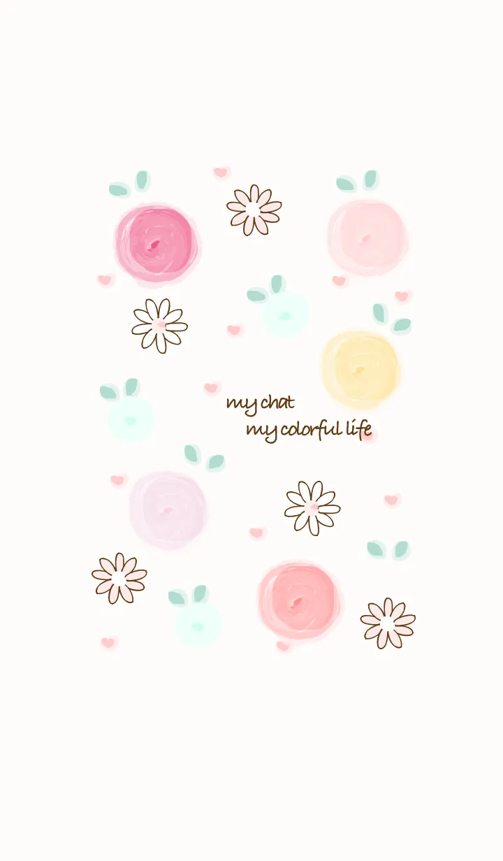[LINE着せ替え] Pastel colorful watercolor 11の画像1