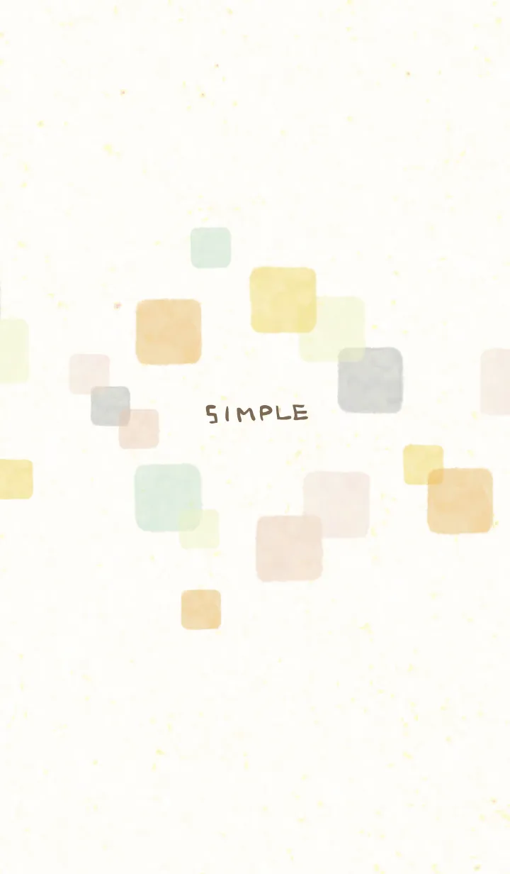 [LINE着せ替え] 水彩 暖かい色 四角16の画像1