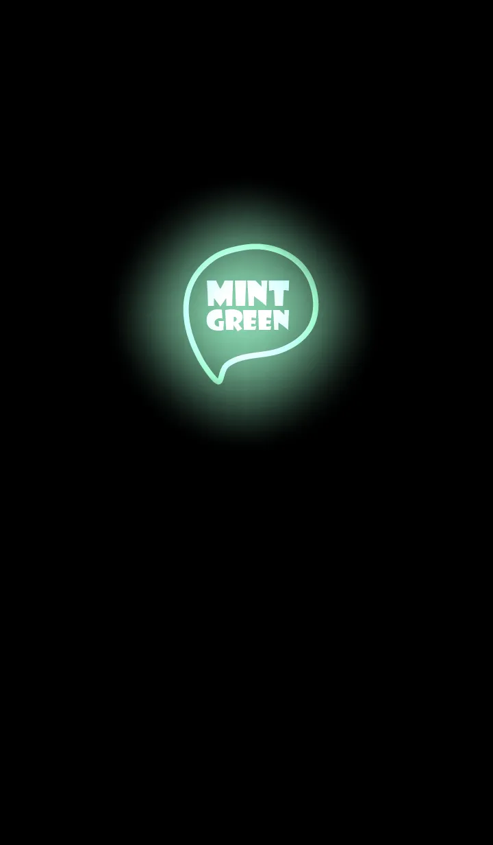 [LINE着せ替え] Mint Green Neon Theme Ver.9 (JP)の画像1