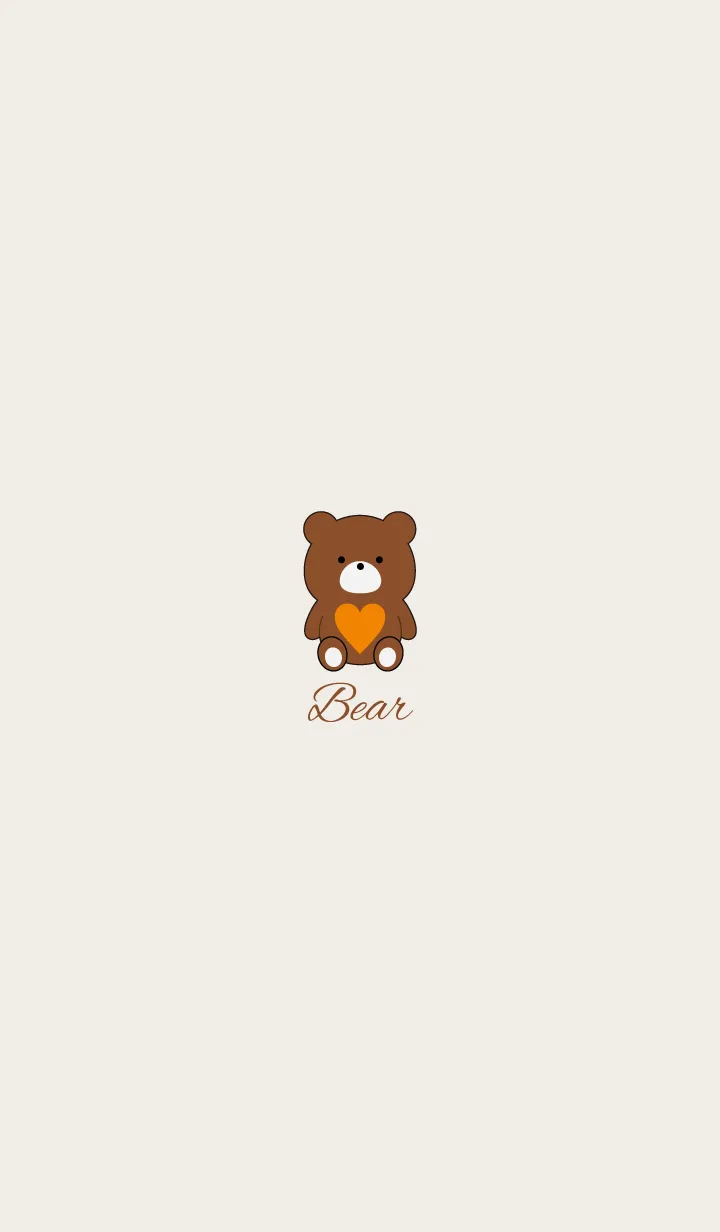 [LINE着せ替え] Bear with a heart 9の画像1