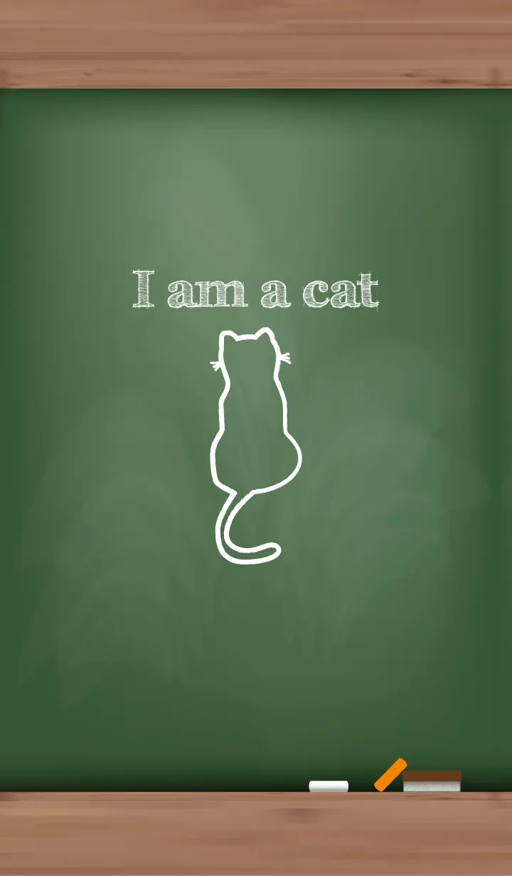 [LINE着せ替え] I am a cat Black Board..8の画像1