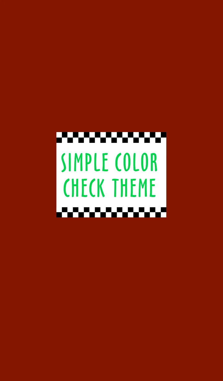 [LINE着せ替え] シンプル カラー チェック 28の画像1