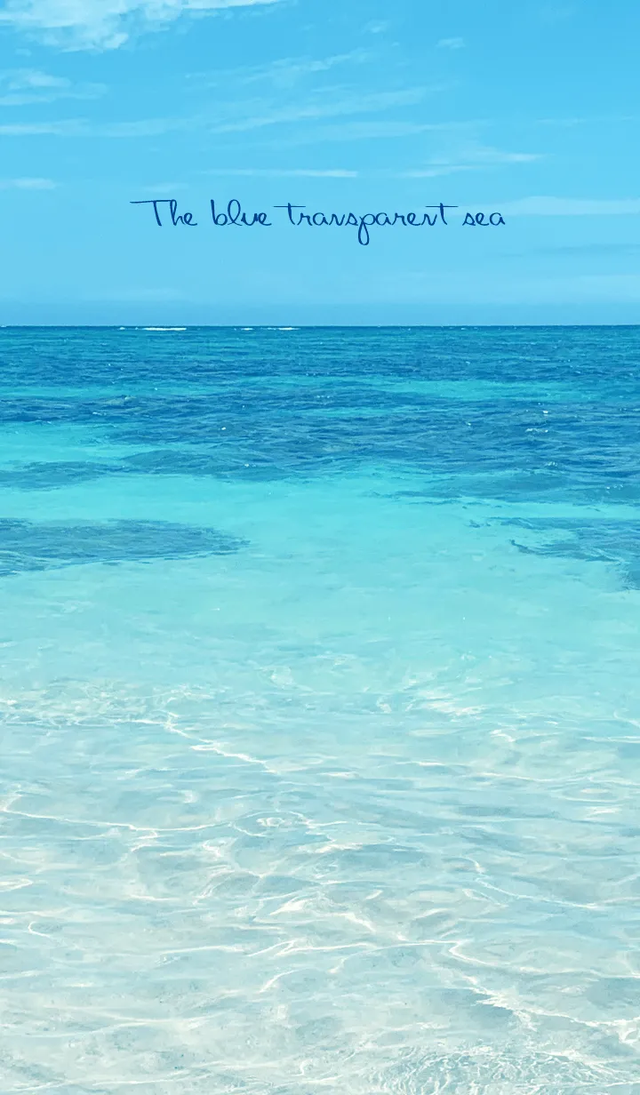 [LINE着せ替え] The blue transparent sea 39の画像1