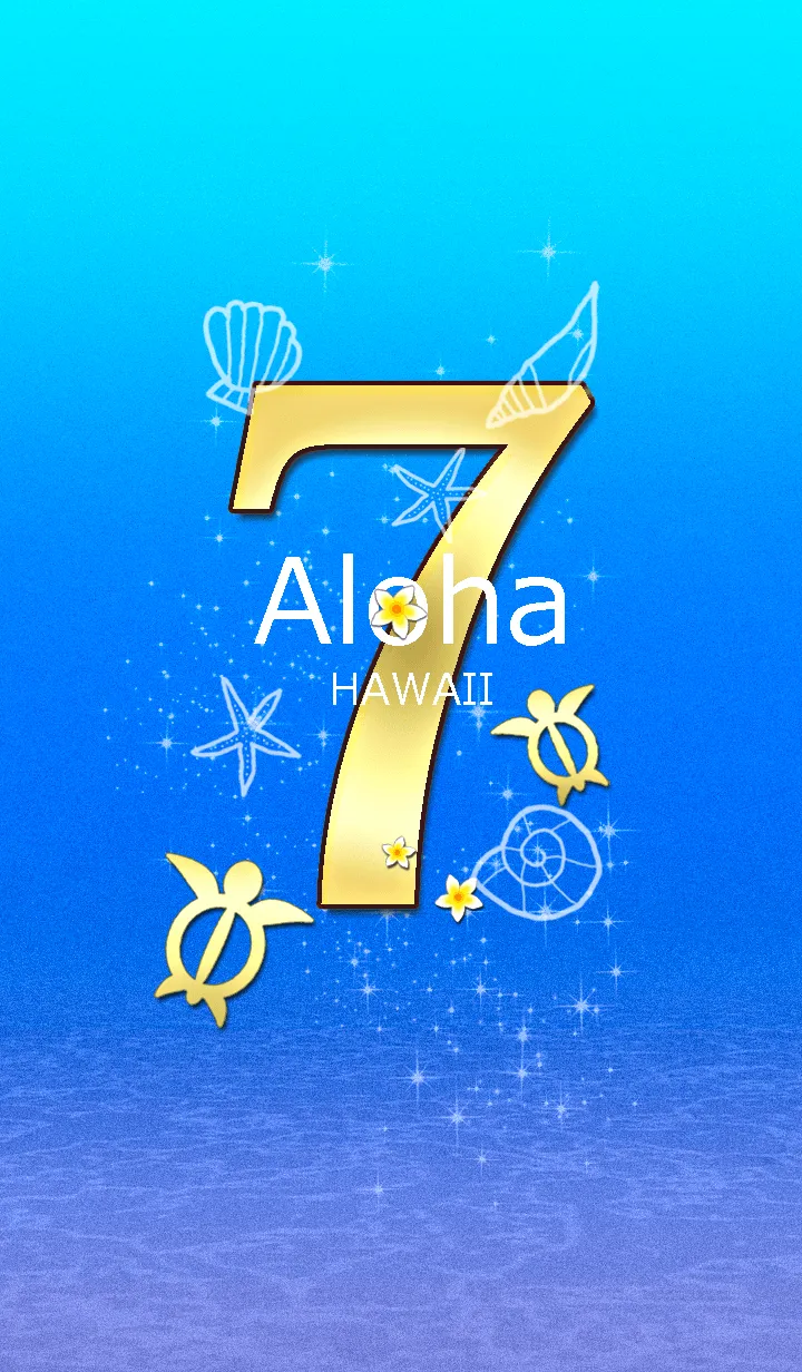 [LINE着せ替え] ハワイ＊ALOHA+249[7]Sevenの画像1