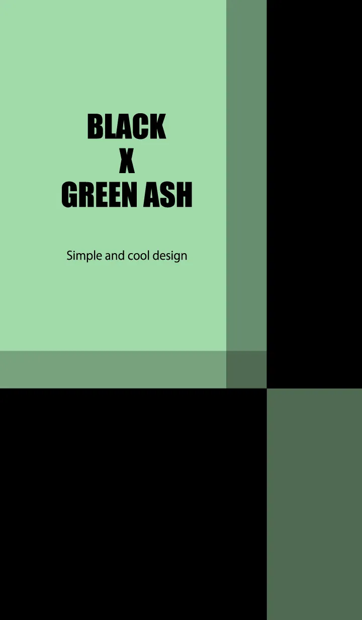 [LINE着せ替え] BLACK X GREEN ASHの画像1