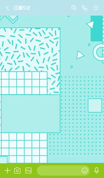 [LINE着せ替え] Abstract Retro Style 4.3の画像3