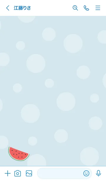 [LINE着せ替え] スイカが好き！22の画像3