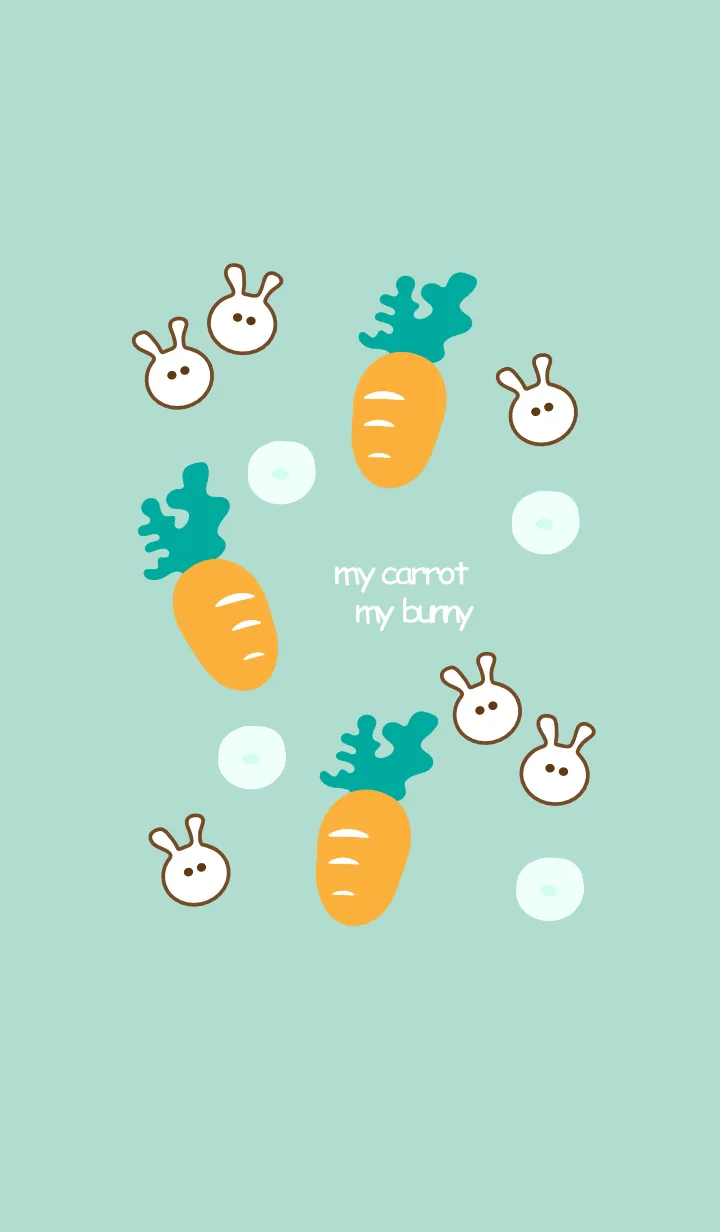 [LINE着せ替え] My carrot & My bunny 9の画像1