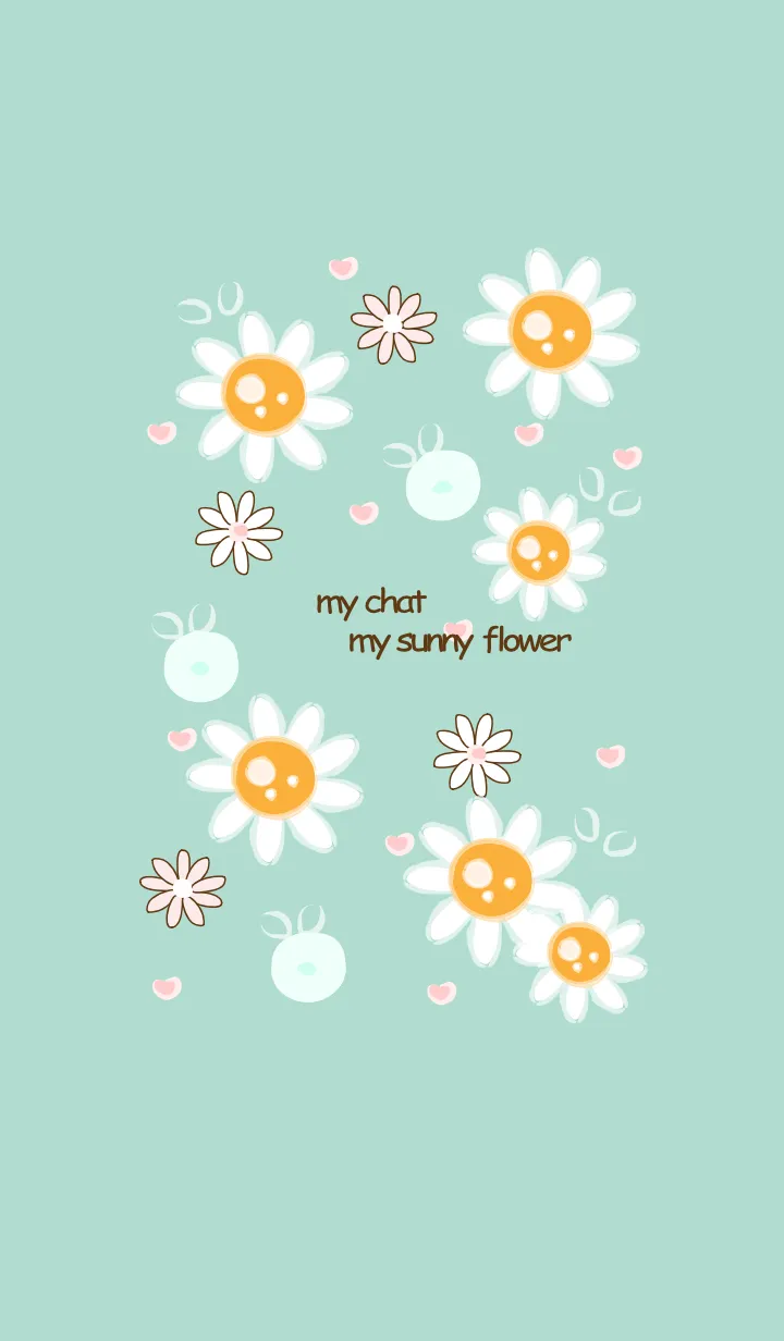 [LINE着せ替え] Mini sunny flowers 13の画像1