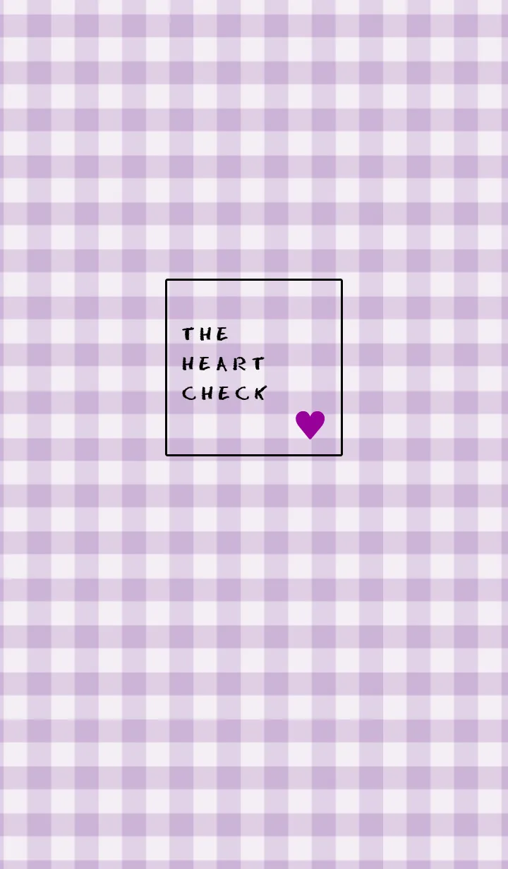 [LINE着せ替え] ザ ハート チェック 01の画像1