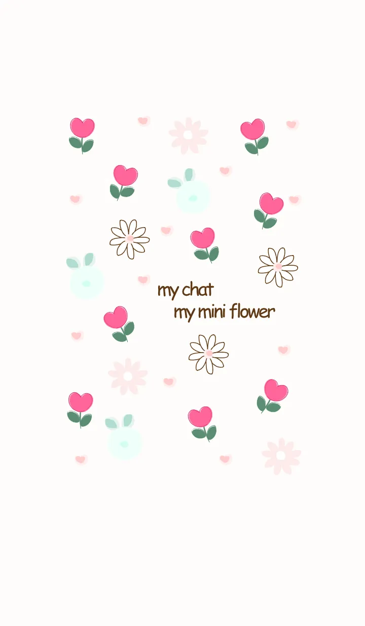 [LINE着せ替え] Minimal pink flowers 12 :)の画像1