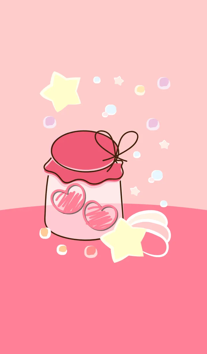 [LINE着せ替え] mini heart in the little jar 72の画像1