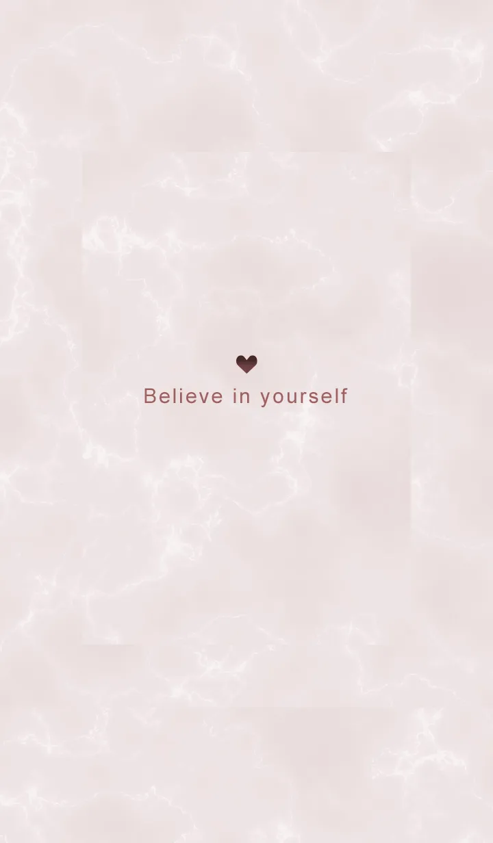 [LINE着せ替え] 「自分を信じて」♥大理石・ピンク35_1の画像1