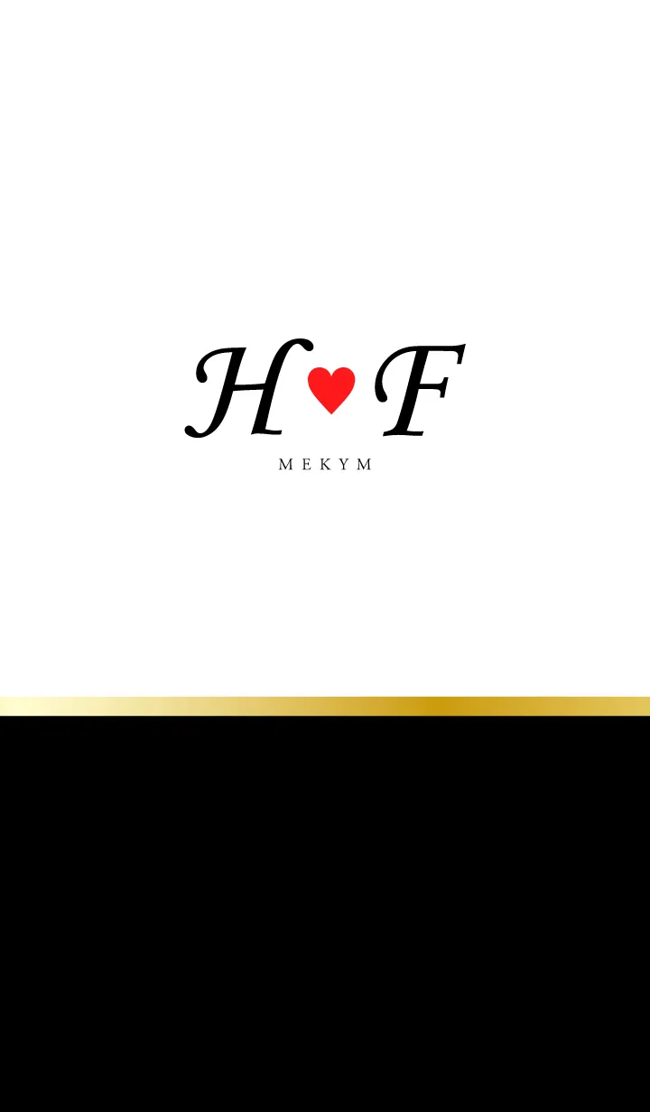 [LINE着せ替え] Love Initial H&F イニシャル 6の画像1