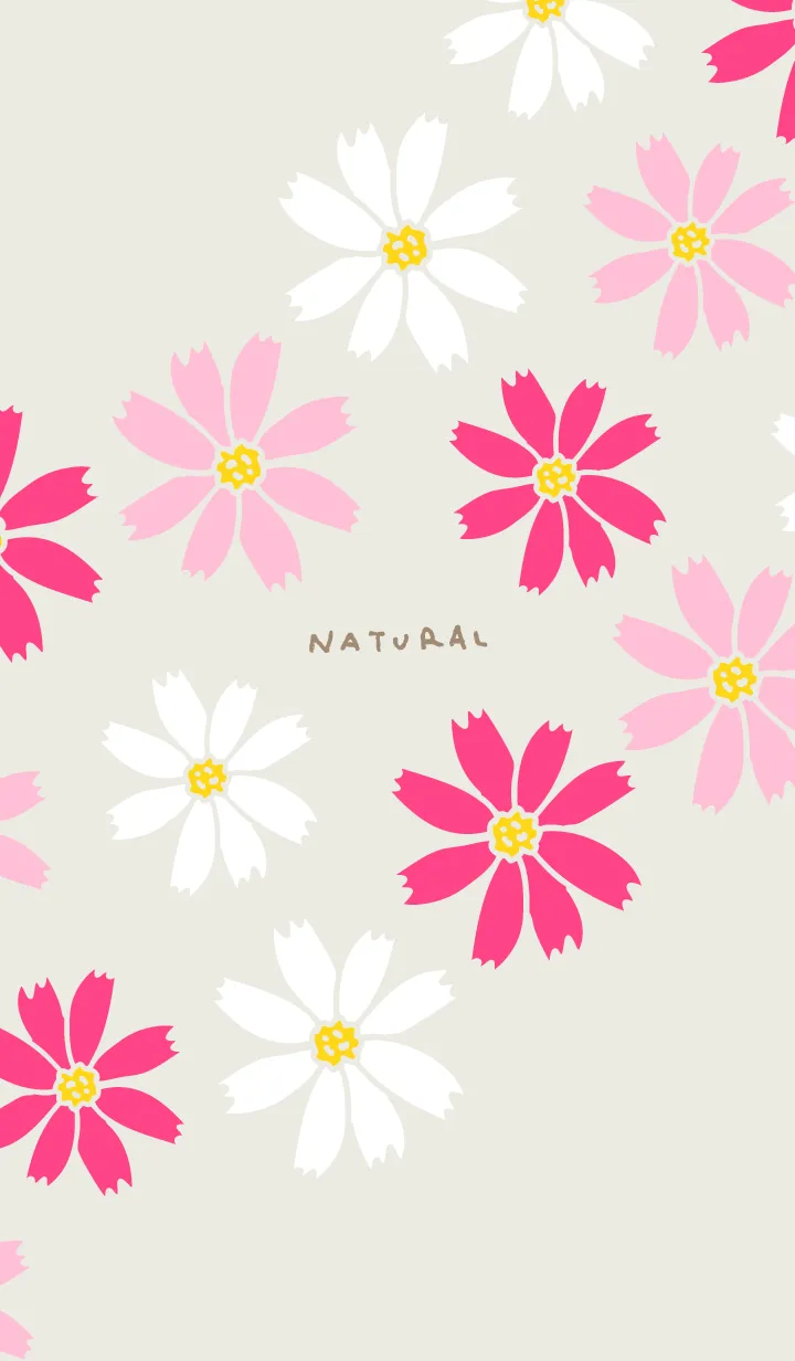 [LINE着せ替え] コスモス くすみグレー3の画像1