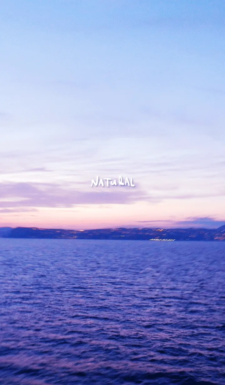 [LINE着せ替え] 夕日がきれい ピンク色9の画像1