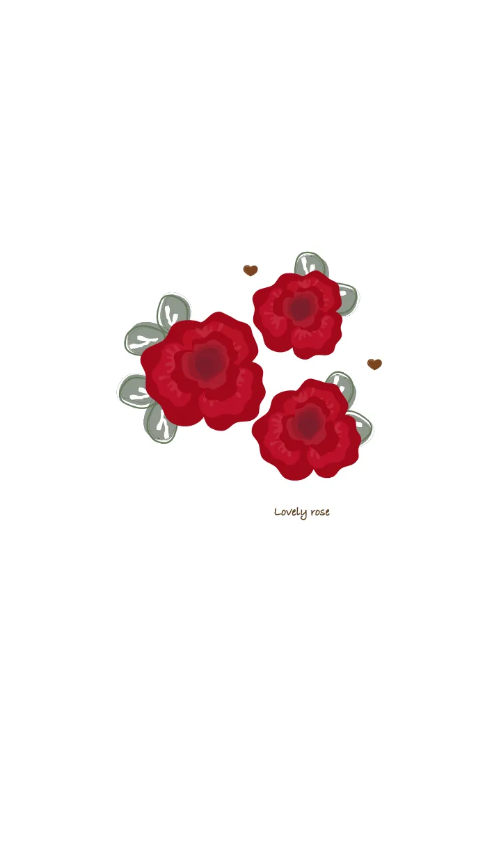 [LINE着せ替え] Vintage red roseの画像1