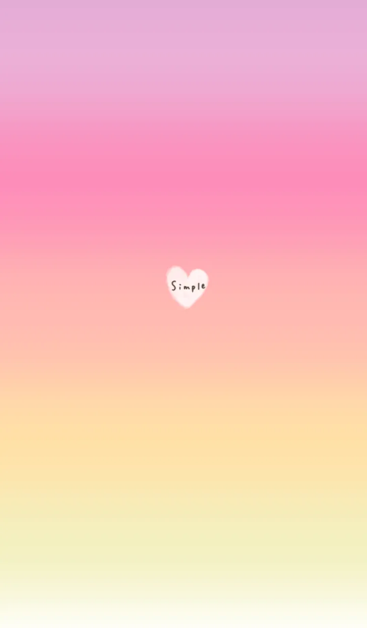 [LINE着せ替え] グラデーションとふんわりハート。の画像1