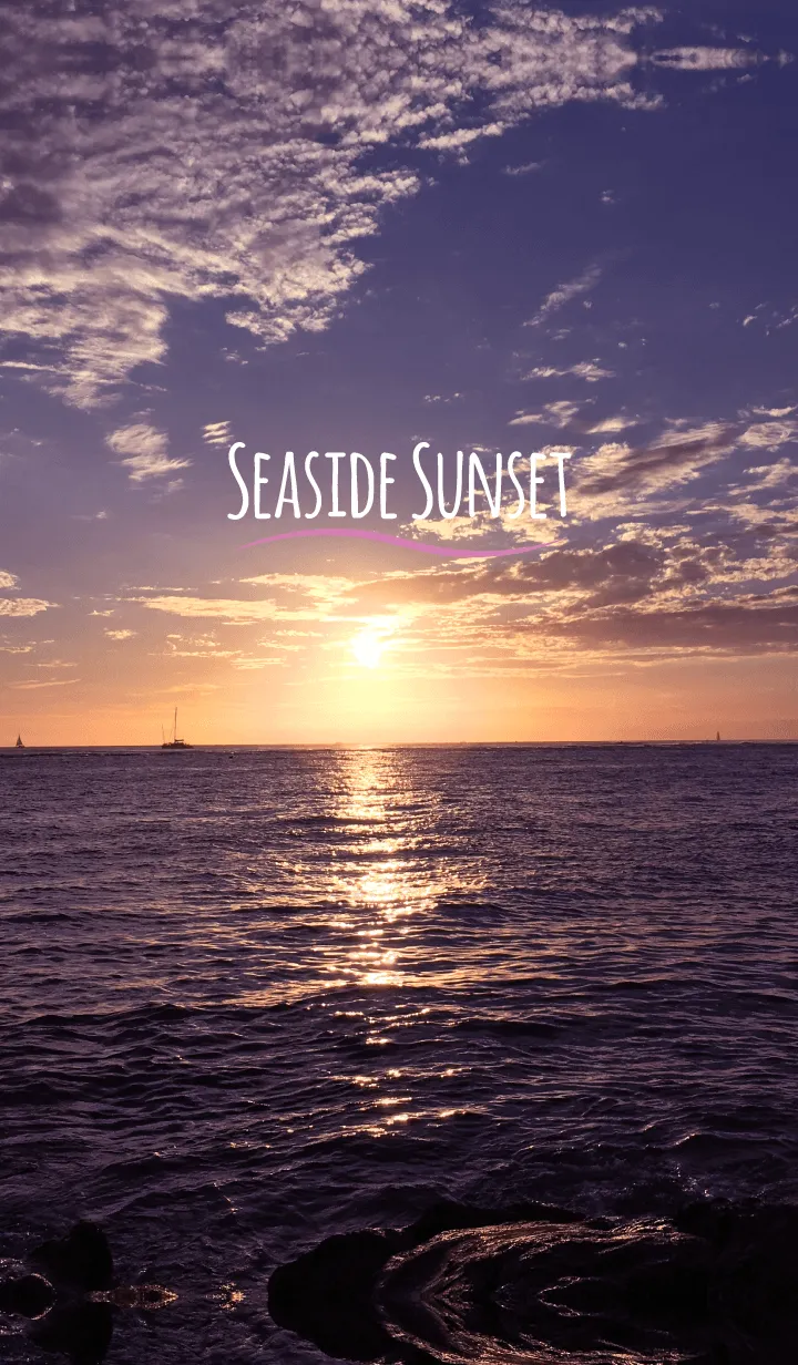 [LINE着せ替え] ALOHA Seaside Sunset Hawaii 45の画像1