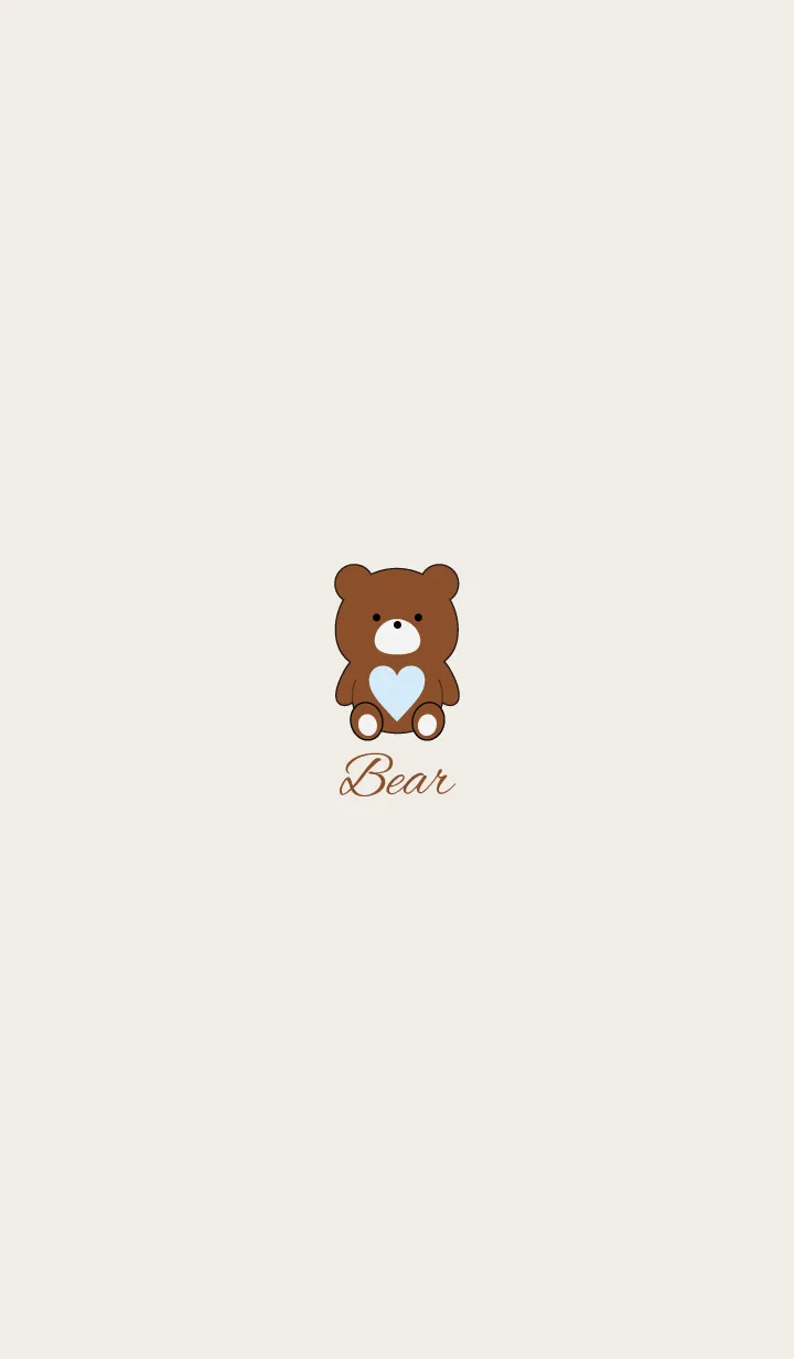 [LINE着せ替え] Bear with a heart 10の画像1