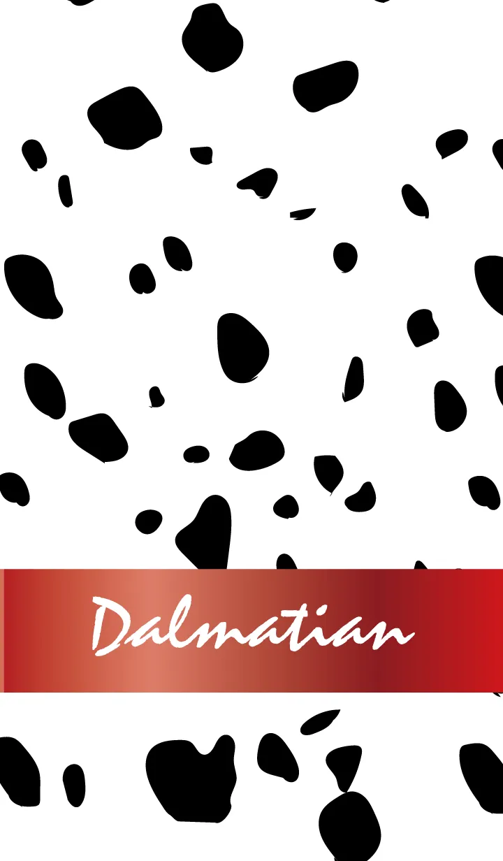 [LINE着せ替え] Dalmatian -GlossyRed-の画像1