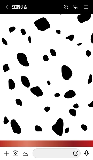 [LINE着せ替え] Dalmatian -GlossyRed-の画像3