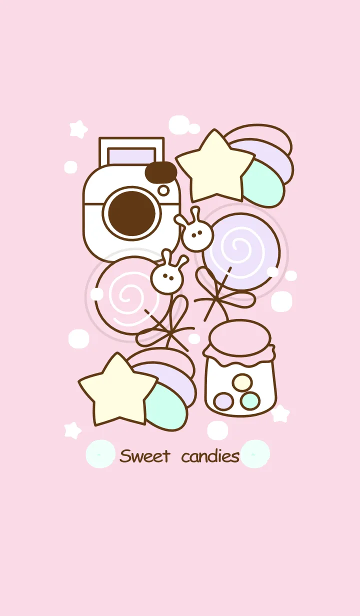 [LINE着せ替え] Lovely sweet candy 6の画像1