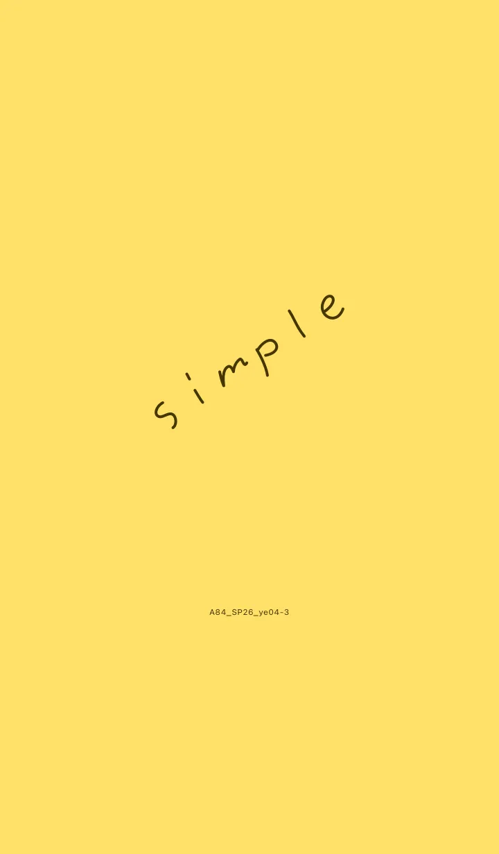 [LINE着せ替え] A84.26_イエロー4-3の画像1