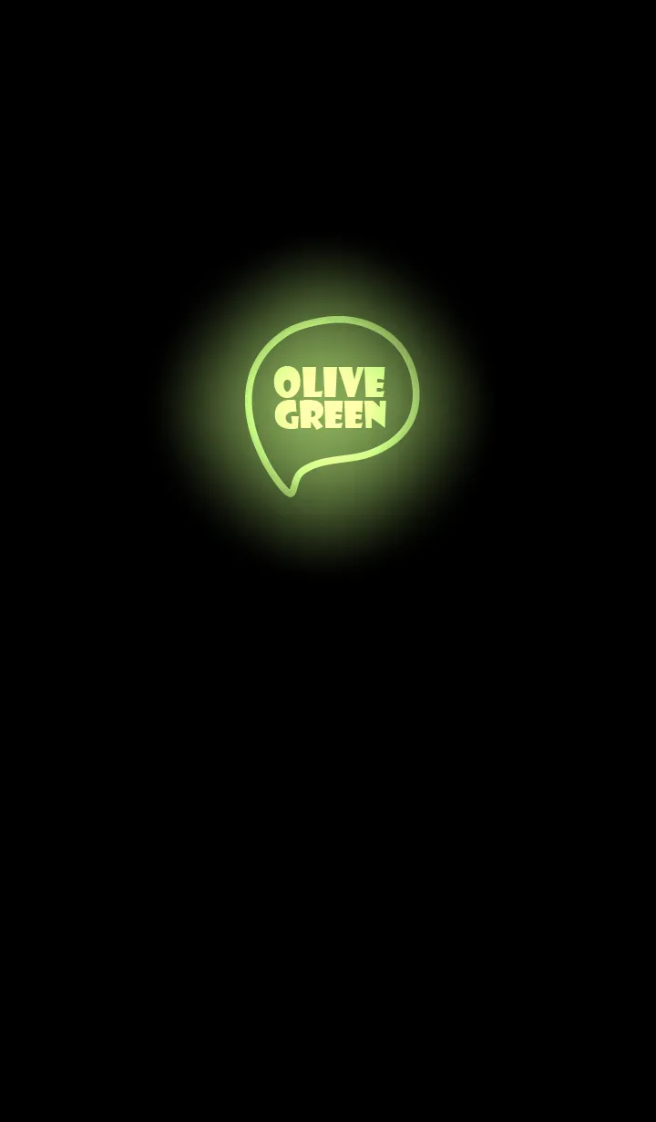 [LINE着せ替え] Olive Green Neon Theme Ver.9 (JP)の画像1