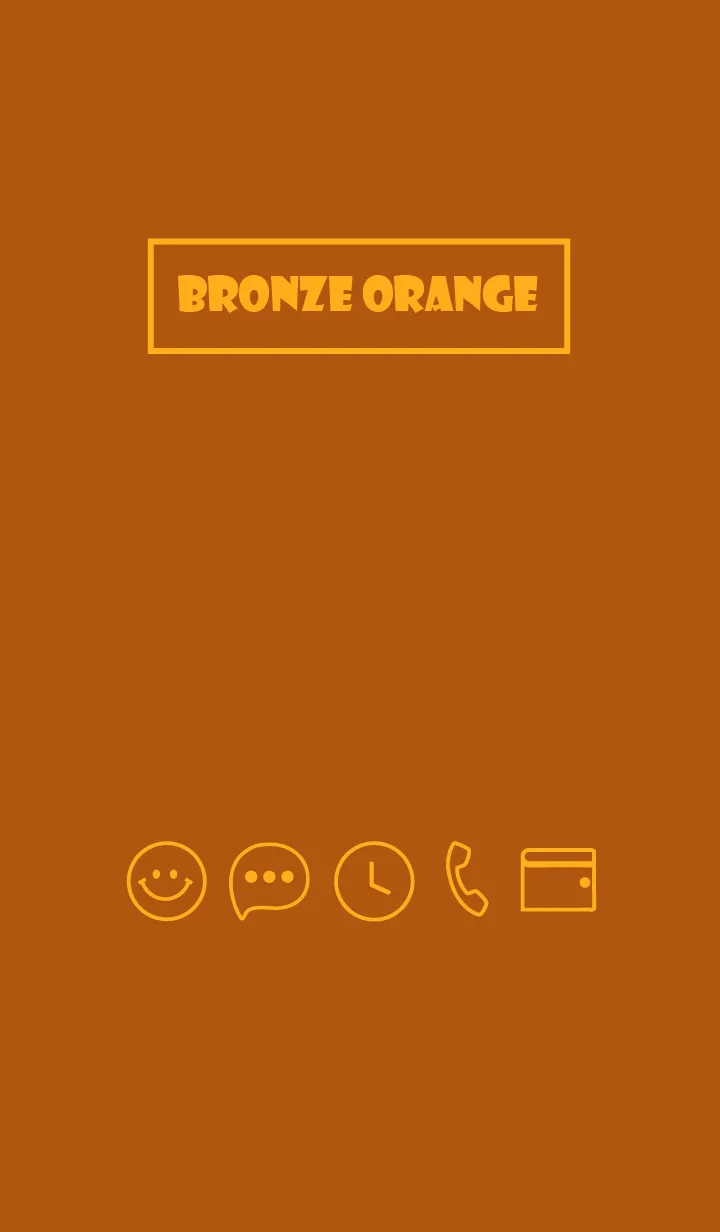 [LINE着せ替え] Love Bronze Orange Theme Vr.9 (JP)の画像1