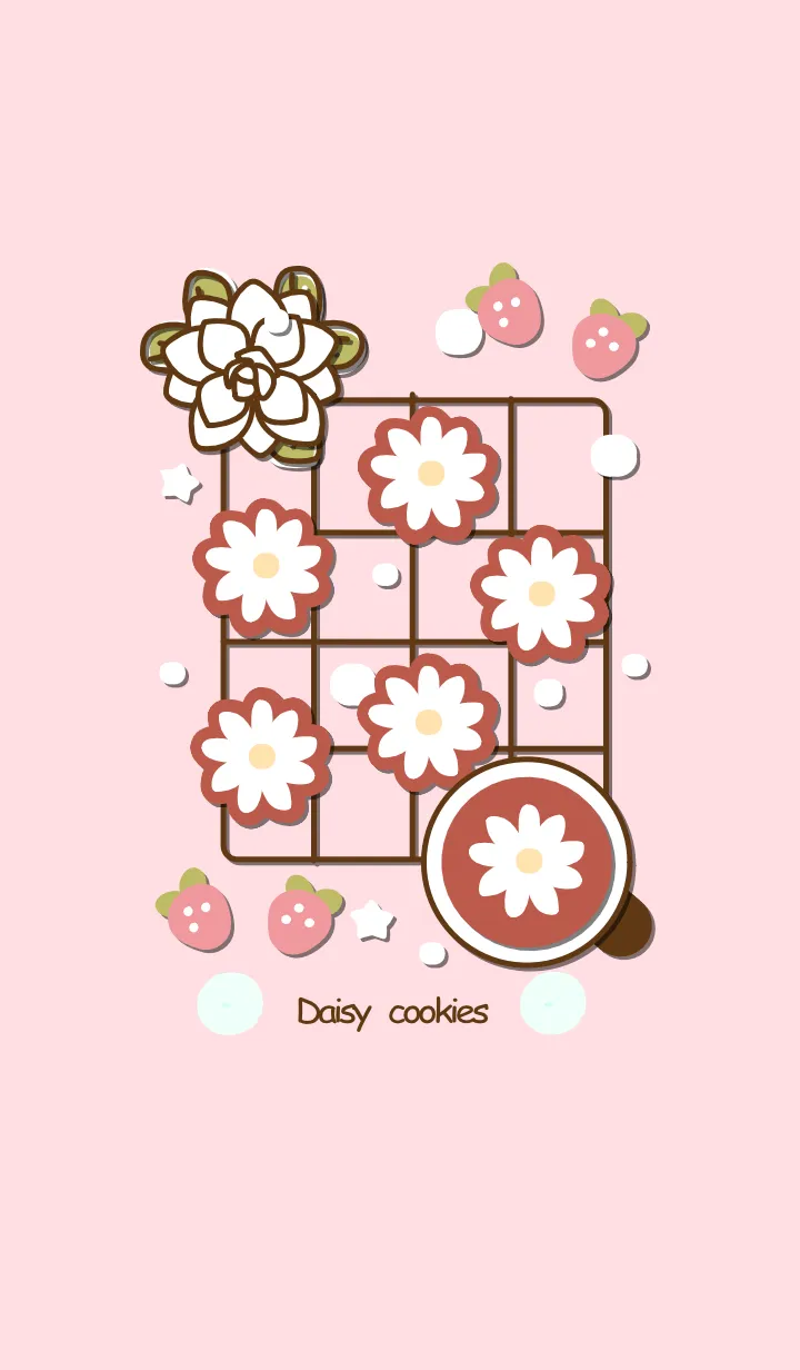 [LINE着せ替え] Little daisy cookies 4 :)の画像1