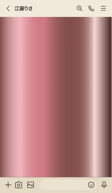 [LINE着せ替え] Simple Gradation -GlossyPink 15-の画像3