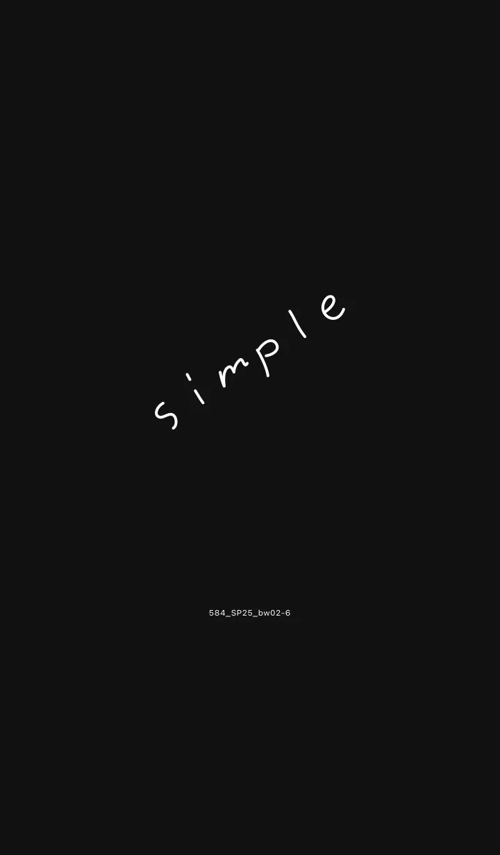 [LINE着せ替え] 584.25_黒/白2-6の画像1