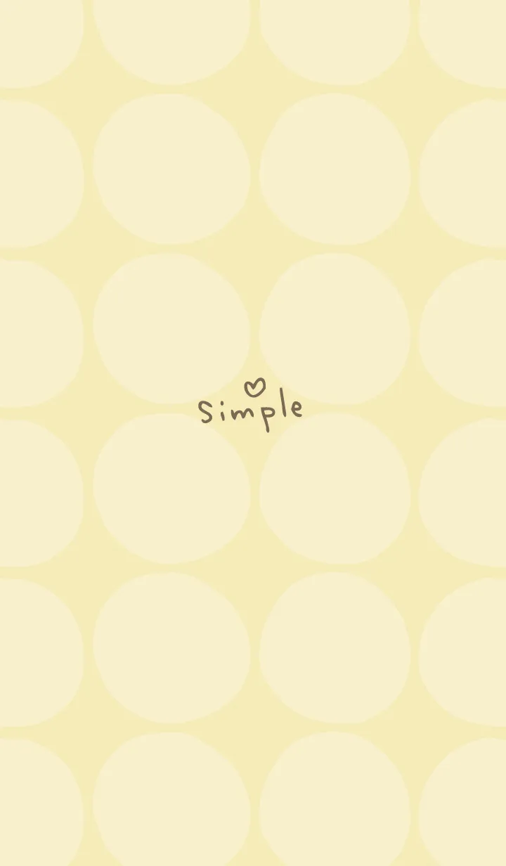 [LINE着せ替え] シンプル 円 イエロー4の画像1