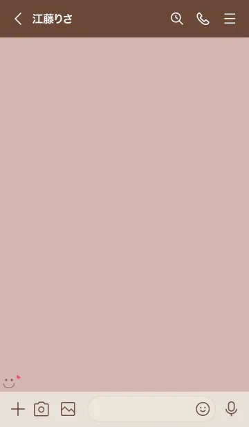[LINE着せ替え] 可愛いスマイルハート＊くすみピンクの画像3