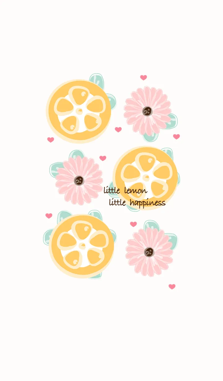 [LINE着せ替え] Lemon & Flowers 13の画像1