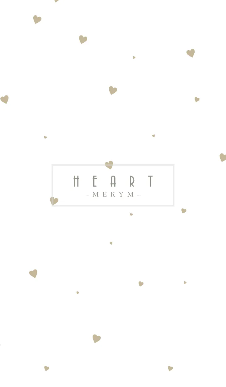 [LINE着せ替え] HEART-Beige MEKYM 30の画像1