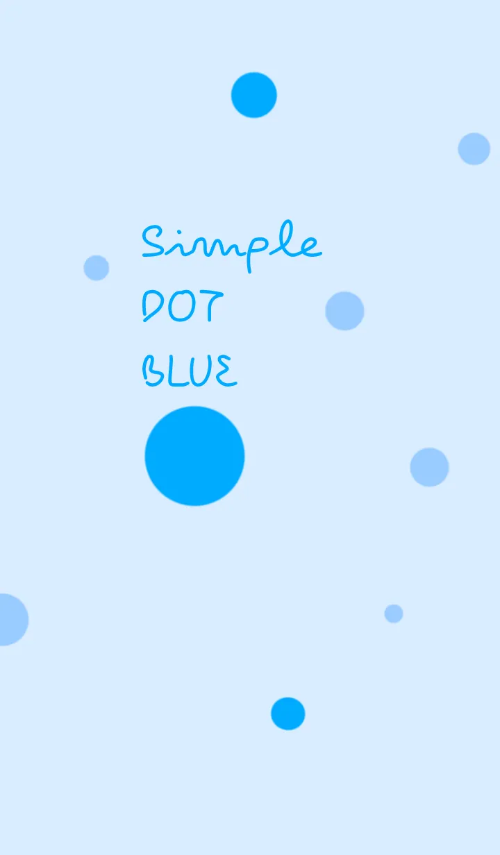 [LINE着せ替え] Dot Blue themeの画像1