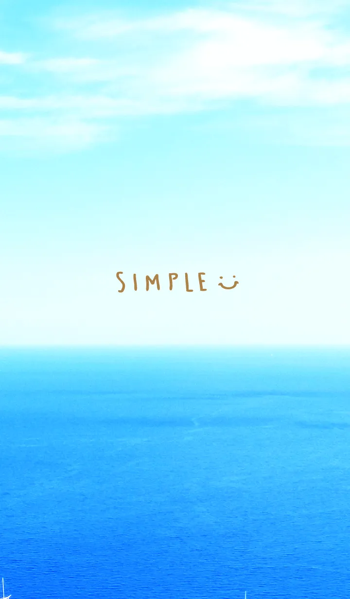 [LINE着せ替え] 青い海と空 スマイル22の画像1