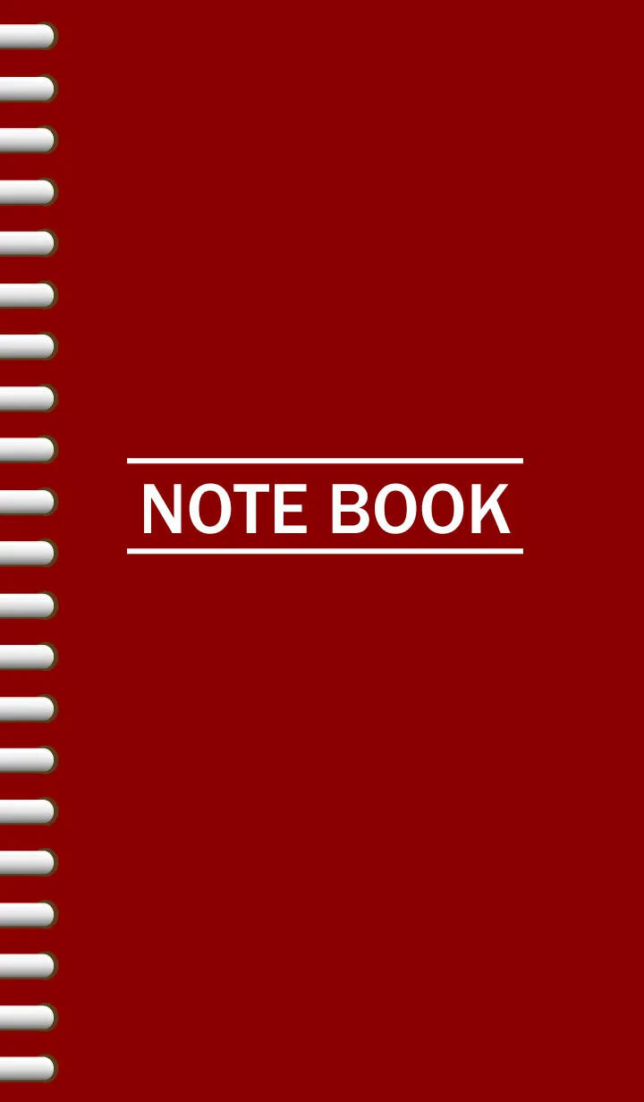 [LINE着せ替え] NOTEBOOK-Darkred-の画像1