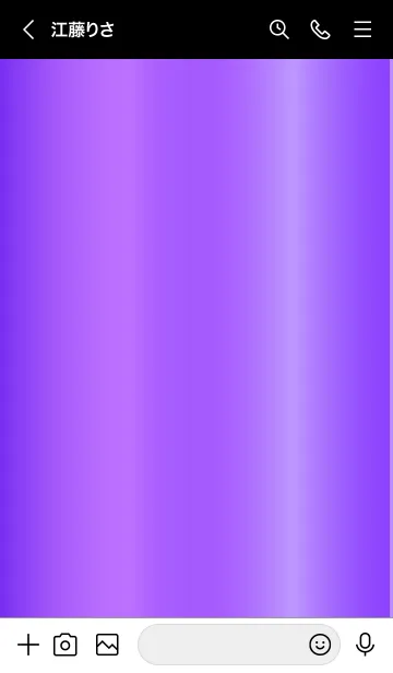 [LINE着せ替え] Simple Gradation -GlossyPurple 5-の画像3