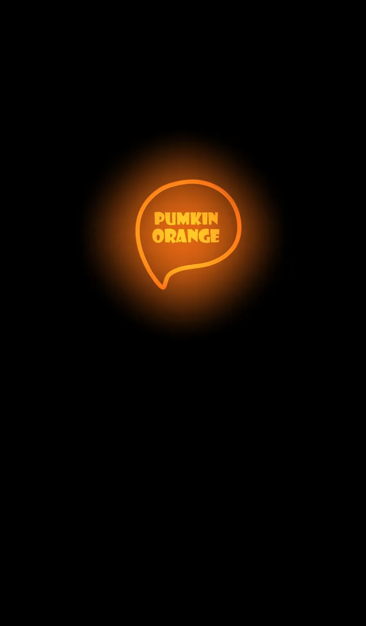 [LINE着せ替え] Pumpkin Orange Neon Theme Ver.9 (JP)の画像1