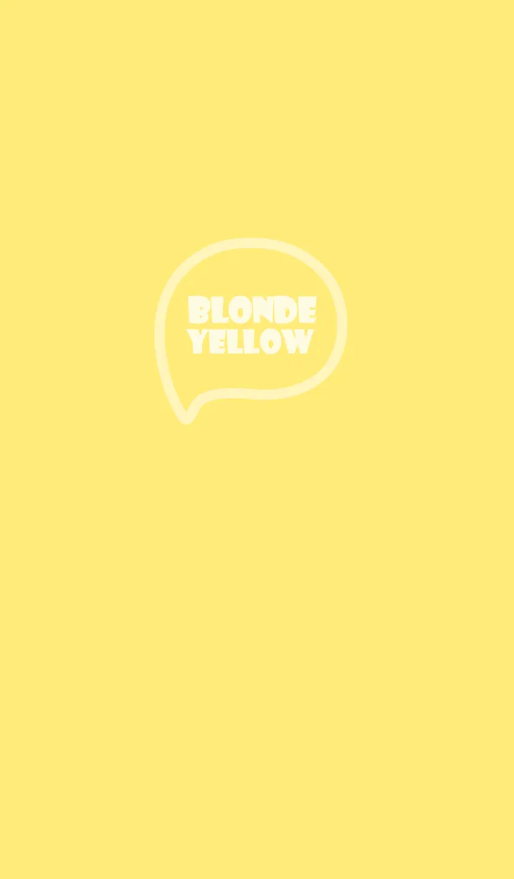 Love Blonde Yellow  Theme Ver.8 (JP)の着せ替えメイン画像